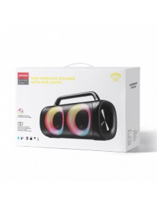 Joyroom 5.1 trådlös bluetooth-högtalare med LED-färgbelysning svart (JR-MW02)