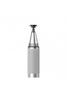 Baseus Golden Cudgel dubbelsidig kapacitiv penna med precisionsskiva och gelpenna silver (ACPCL-0S)