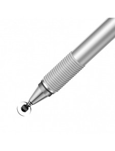 Baseus Golden Cudgel dubbelsidig kapacitiv penna med precisionsskiva och gelpenna silver (ACPCL-0S)