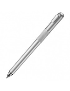 Baseus Golden Cudgel dubbelsidig kapacitiv penna med precisionsskiva och gelpenna silver (ACPCL-0S)