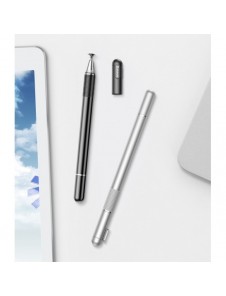 Baseus Golden Cudgel dubbelsidig kapacitiv penna med precisionsskiva och gelpenna silver (ACPCL-0S)