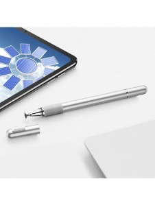 Baseus Golden Cudgel dubbelsidig kapacitiv penna med precisionsskiva och gelpenna silver (ACPCL-0S)