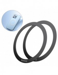 Baseus Halo Series magnetisk ring (2 st/förpackning) svart (PCCH000001)