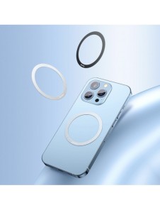 Baseus Halo Series magnetisk ring (2 st/förpackning) silver (PCCH000012)