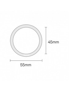 Baseus Halo Series magnetisk ring (2 st/förpackning) silver (PCCH000012)