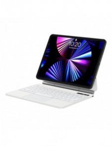 Baseus Brilliance magnetfodral trådlöst tangentbord med display iPad 10 10,9" (2022) vit