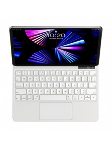 Baseus Brilliance magnetfodral trådlöst tangentbord med display iPad 10 10,9" (2022) vit