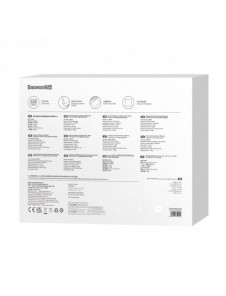 Baseus Brilliance magnetfodral trådlöst tangentbord med display iPad 10 10,9" (2022) vit