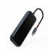 Baseus AcmeJoy HUB 4-portar (USB-C till 1x USB-C PD&Data/3x USB3.0) mörkgrå (WKJZ010013)