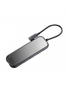Baseus-adapter HUB USB Typ C till 3x USB 3.0 / HDMI 4K / RJ45 / USB Typ C PD-adapter för MacBook / PC grå (CAHUB-DZ0G)