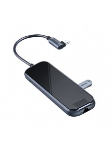 Baseus-adapter HUB USB Typ C till 3x USB 3.0 / HDMI 4K / RJ45 / USB Typ C PD-adapter för MacBook / PC grå (CAHUB-DZ0G)