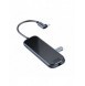 Baseus-adapter HUB USB Typ C till 3x USB 3.0 / HDMI 4K / RJ45 / USB Typ C PD-adapter för MacBook / PC grå (CAHUB-DZ0G)