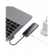 Baseus-adapter HUB USB Typ C till 3x USB 3.0 / HDMI 4K / RJ45 / USB Typ C PD-adapter för MacBook / PC grå (CAHUB-DZ0G)