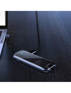 Baseus-adapter HUB USB Typ C till 3x USB 3.0 / HDMI 4K / RJ45 / USB Typ C PD-adapter för MacBook / PC grå (CAHUB-DZ0G)