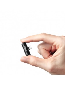 Baseus Audio Converter L46 Adapter från Lightning till 2x Lightning-port (hona) svart (CAL46-01)