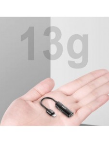 Baseus Audio Converter L52-adapter Lightning till 2x Lightning + minijack 3,5 mm svart (CALL52-01)