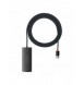 Baseus Lite Series HUB 4-portar (USB-A till 4xUSB-A 3.0) 2m svart (WKQX030201)