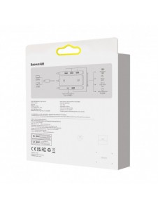 Baseus Lite Series HUB 4-portar (USB-A till 4xUSB-A 3.0) 2m svart (WKQX030201)