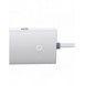 Baseus Lite-serien multifunktionell HUB 4in1 USB - 4x USB 3.2 gen. 1 25 cm vit (WKQX030002)