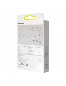 Baseus Lite-serien multifunktionell HUB USB Typ C - 2 x USB 3.0 / USB Typ C / HDMI 1,4 / SD / TF svart (WKQX050001)