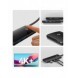 Baseus Lite-serien multifunktionell HUB USB Typ C - 2 x USB 3.0 / USB Typ C / HDMI 1,4 / SD / TF svart (WKQX050001)