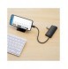 Baseus Lite-serien multifunktionell HUB USB Typ C - 2 x USB 3.0 / USB Typ C / HDMI 1,4 / SD / TF svart (WKQX050001)