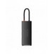 Baseus Lite-serien multifunktionell HUB USB Typ C - 2 x USB 3.0 / USB Typ C PD / HDMI 1,4 / SD / TF svart (WKQX050101)
