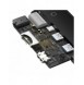 Baseus Lite-serien multifunktionell HUB USB Typ C - 2 x USB 3.0 / USB Typ C PD / HDMI 1,4 / SD / TF svart (WKQX050101)
