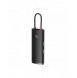 Baseus Lite-serien multifunktionell HUB USB Typ C - 2 x USB 3.0 / USB Typ C PD / HDMI 1,4 / SD / TF svart (WKQX050101)