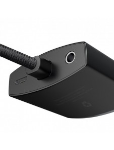 Baseus Lite Series pluggadapter HDMI till VGA + minijack 3,5 mm / micro USB strömförsörjning svart (WKQX010101)