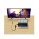 Baseus Lite Series pluggadapter HDMI till VGA + minijack 3,5 mm / micro USB strömförsörjning svart (WKQX010101)