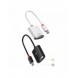 Baseus Lite Series pluggadapter HDMI till VGA + minijack 3,5 mm / micro USB strömförsörjning svart (WKQX010101)