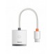 Baseus Lite Series pluggadapter HDMI till VGA + minijack 3,5 mm / micro USB strömförsörjning vit (WKQX010102)