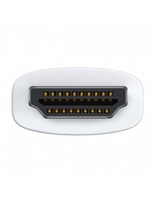 Baseus Lite Series pluggadapter HDMI till VGA + minijack 3,5 mm / micro USB strömförsörjning vit (WKQX010102)
