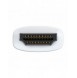 Baseus Lite Series pluggadapter HDMI till VGA + minijack 3,5 mm / micro USB strömförsörjning vit (WKQX010102)