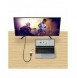 Baseus Lite Series pluggadapter HDMI till VGA + minijack 3,5 mm / micro USB strömförsörjning vit (WKQX010102)