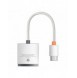 Baseus Lite Series pluggadapter HDMI till VGA + minijack 3,5 mm / micro USB strömförsörjning vit (WKQX010102)