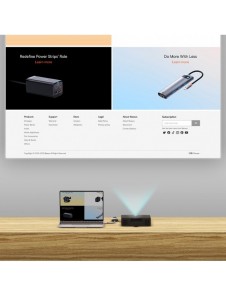 Baseus Lite Series pluggadapter HDMI till VGA + minijack 3,5 mm / micro USB strömförsörjning vit (WKQX010102)