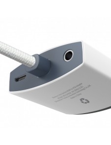 Baseus Lite Series pluggadapter HDMI till VGA + minijack 3,5 mm / micro USB strömförsörjning vit (WKQX010102)
