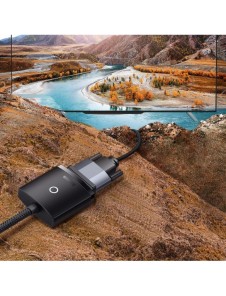 Baseus Lite-serien Plugg HDMI till VGA-adapter Svart (WKQX010001)
