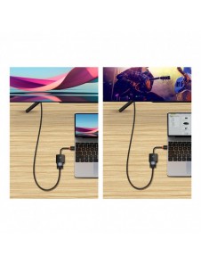 Baseus Lite-serien Plugg HDMI till VGA-adapter Svart (WKQX010001)