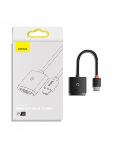 Baseus Lite-serien Plugg HDMI till VGA-adapter Svart (WKQX010001)