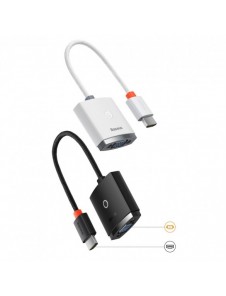 Baseus Lite-serien Plugg HDMI till VGA-adapter Svart (WKQX010001)