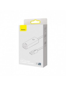 Baseus Lite Series USB-adapter - RJ45 LAN-uttag 100 Mbps grå (WKQX000013)