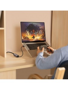 Baseus Lite Series USB-adapter - RJ45 LAN-uttag 100 Mbps grå (WKQX000013)