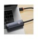 Baseus Lite Series USB-adapter - RJ45 LAN-uttag 100 Mbps grå (WKQX000013)