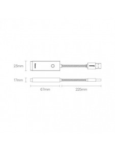 Baseus Lite Series USB-adapter - RJ45 LAN-uttag 100 Mbps grå (WKQX000013)