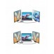 Baseus Metal Gleam 6in1 multifunktionsnav USB Typ C - USB Typ C Strömförsörjning 100 W / 2x HDMI 4K 30 Hz / 3x USB 3.2 Gen 1 grå