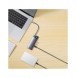 Baseus Metal Gleam 6in1 multifunktionsnav USB Typ C - USB Typ C Strömförsörjning 100 W / 2x HDMI 4K 30 Hz / 3x USB 3.2 Gen 1 grå
