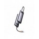 Baseus Metal Gleam 6in1 multifunktionsnav USB Typ C - USB Typ C Strömförsörjning 100 W / 2x HDMI 4K 30 Hz / 3x USB 3.2 Gen 1 grå